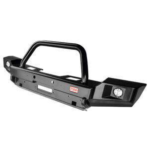 Defensa delantera con protección, base para winch y luces para Jeep Wrangler JK 2006+